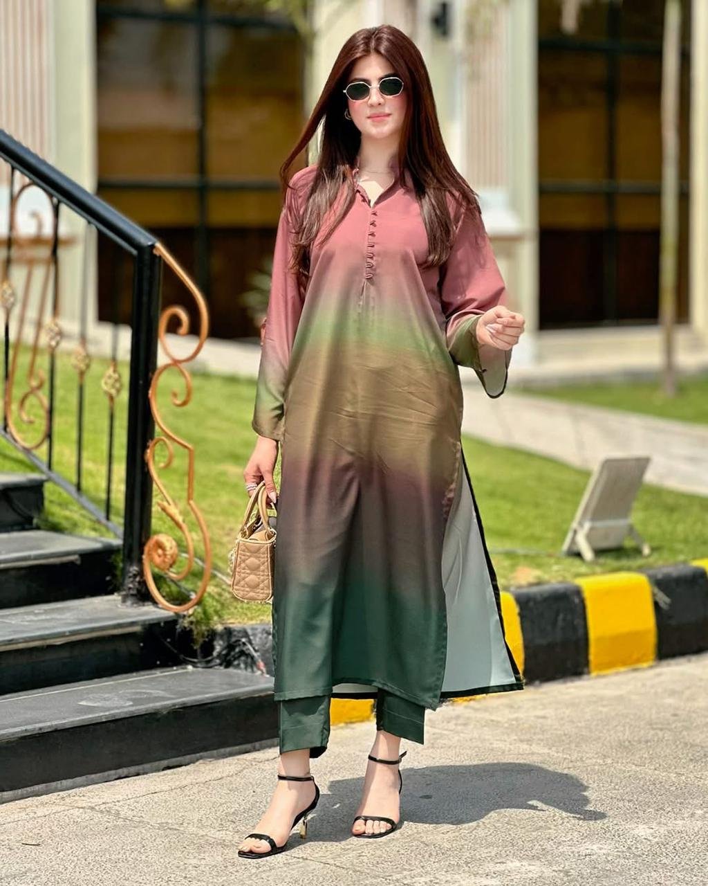 Dubai Silk 2-Piece Dress